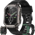 Montre connectée Bluetooth 1,83 pouces avec suivi de la santé et GPS pour Android et iOS