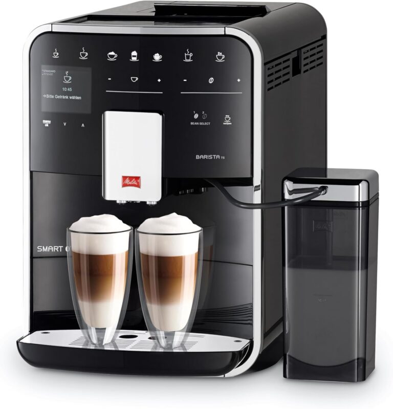 Melitta Barista T Smart Black : Machine à café connectée avec broyeur et réservoir de lait