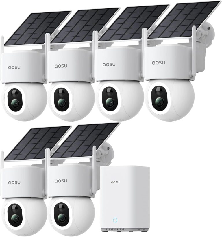 Aosu D1 Max : Kit de 6 caméras 4K sans abonnement, stockage local jusqu’à 1 To.