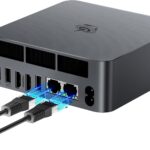 Beelink EQR7 Mini PC avec Ryzen 7735U et 24GB de RAM, équipé de connexions avancées