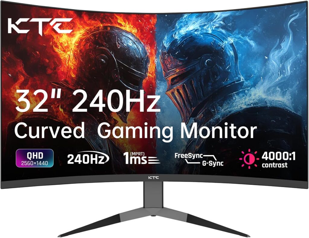 KTC dévoile son écran incurvé 32 pouces 2K QHD 240Hz adapté aux gamers
