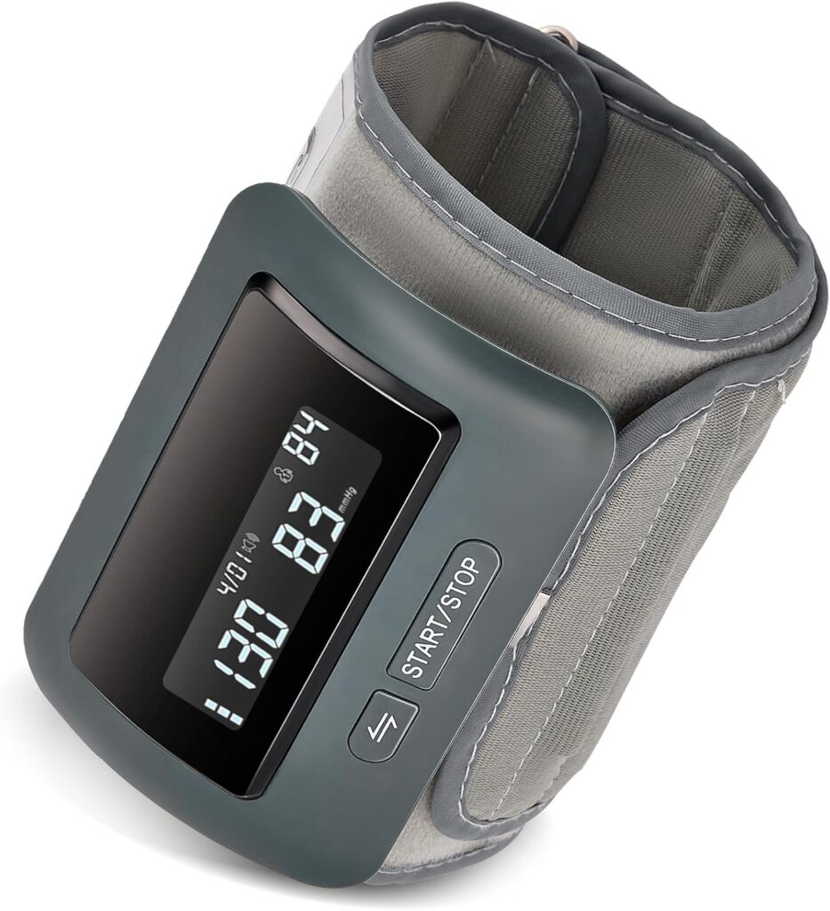 Moniteur de pression artérielle numérique avec annonce vocale et batterie rechargeable, pour usage domestique et voyage
