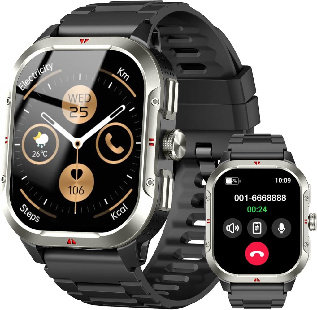 Lancement de la montre connectée militaire Jugeman avec écran HD de 2,06 pouces.
