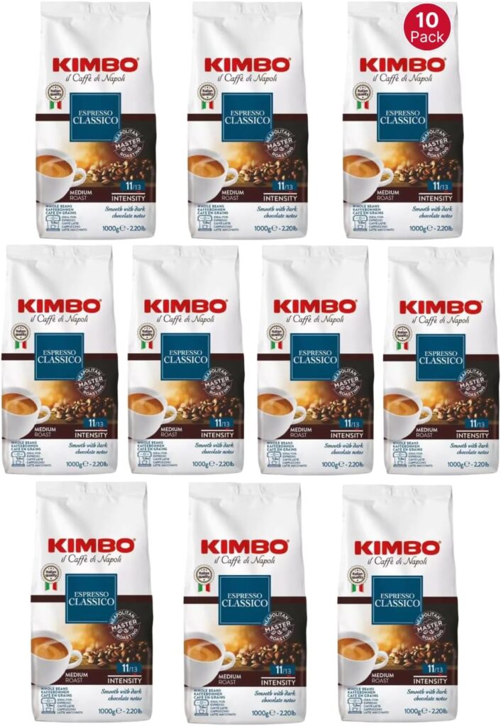 Kimbo Espresso Classico : Café en grains de 10 kg disponible pour les professionnels en Italie