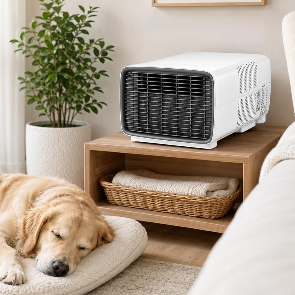 Climatiseur portable 3000 BTU à faible consommation d’énergie pour camping et bureaux.