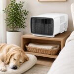 Climatiseur portable 3000 BTU à faible consommation d’énergie pour camping et bureaux.