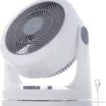 Iris Ohyama lance le ventilateur de bureau Woozoo Quiet avec oscillation, 34W, blanc.