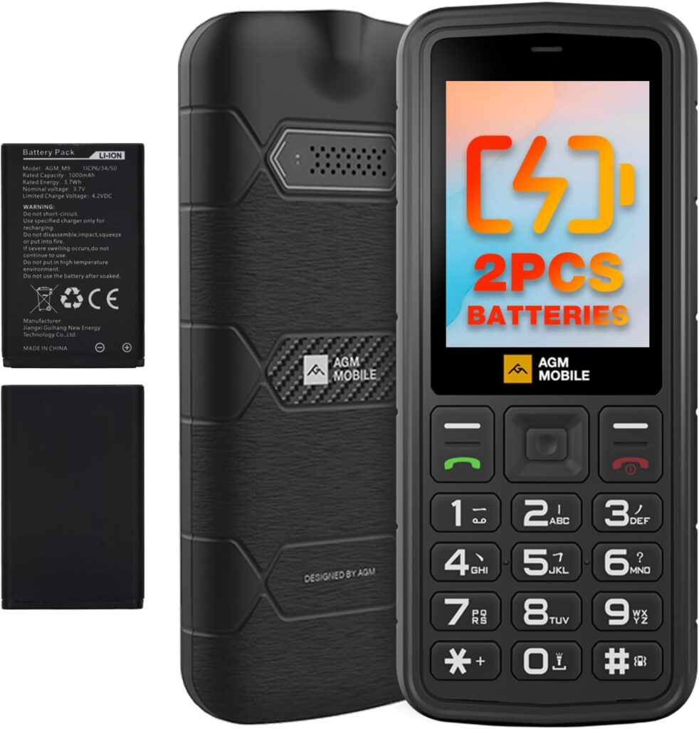 AGM M9 4G : smartphone senior robuste IP68 avec touches larges et double carte SIM