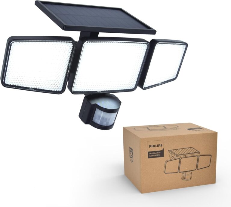 Philips lance une lampe de sécurité solaire extérieure avec capteur de mouvement et trois modes.