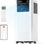 Air Conditionné Portable 7000 BTU avec Contrôle App et Kit de Fenêtre Inclus