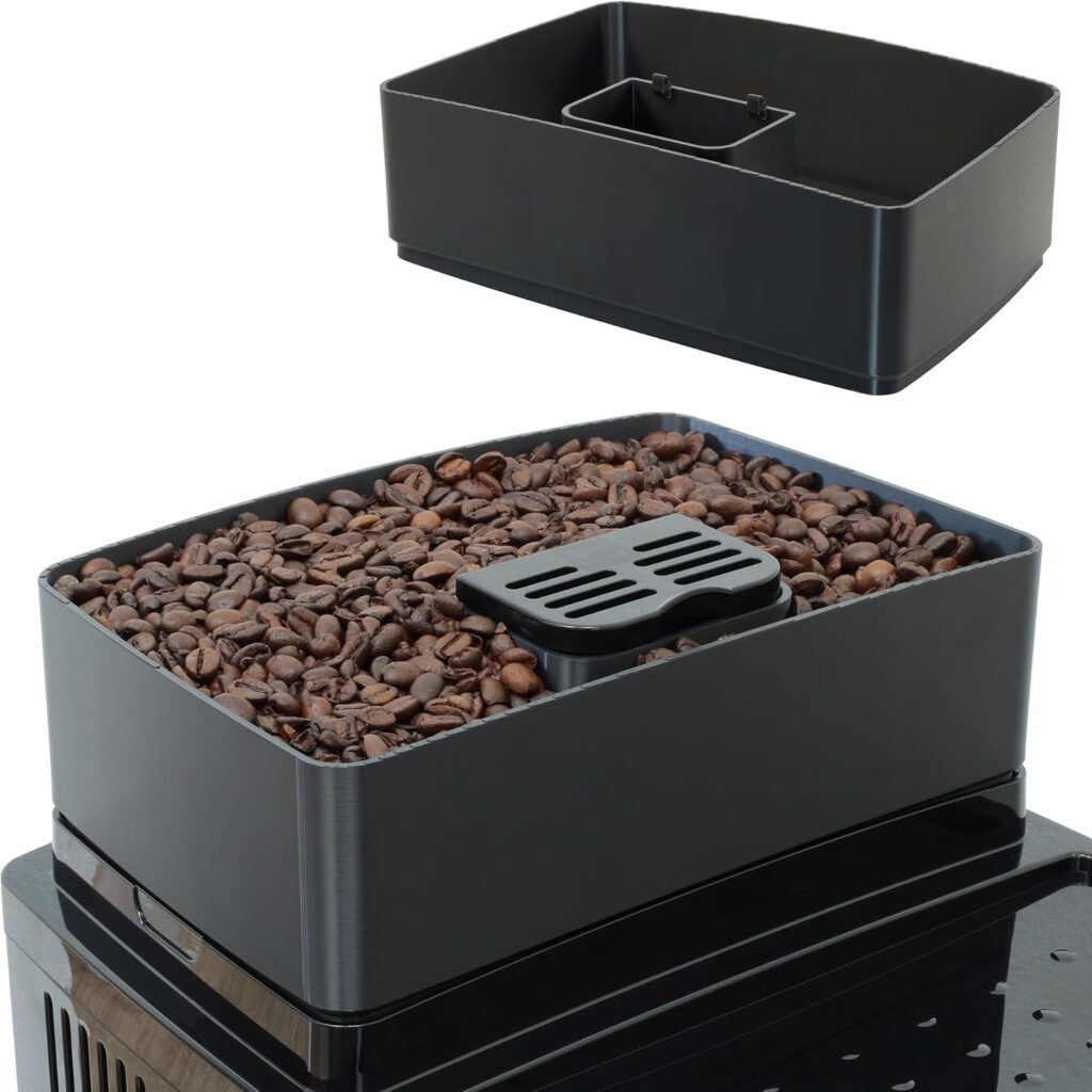 Coffee Bean Holder pour De’Longhi Magnifica S & Start, capacité de 1,6L optimisée.