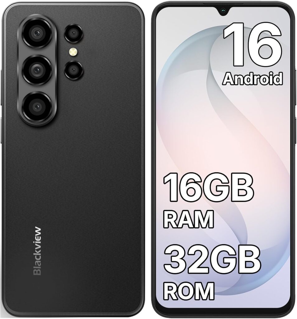 Blackview Wave 10C : Smartphone Android 16 Go, écran 6,88 pouces, batterie 5000 mAh, double SIM.