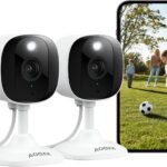 AOQEE 2K : Caméra de surveillance extérieure avec détection humaine et vision nocturne couleur.