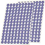 Vente de 252 étiquettes adhésives rondes de 1 cm en bleu foncé à -60 % pour divers produits