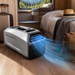 Unités de climatisation portables 4500/5100 BTU adaptées aux camping-cars et tentes.