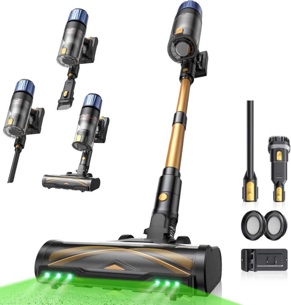 Proscenic P15+ : Aspirateur sans fil de 650W, 55Kpa, adapté aux tapis et surfaces dures