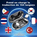 AI Earphone Instant Voice Translator : 198 langues et 7 modes de traduction pour les professionnels