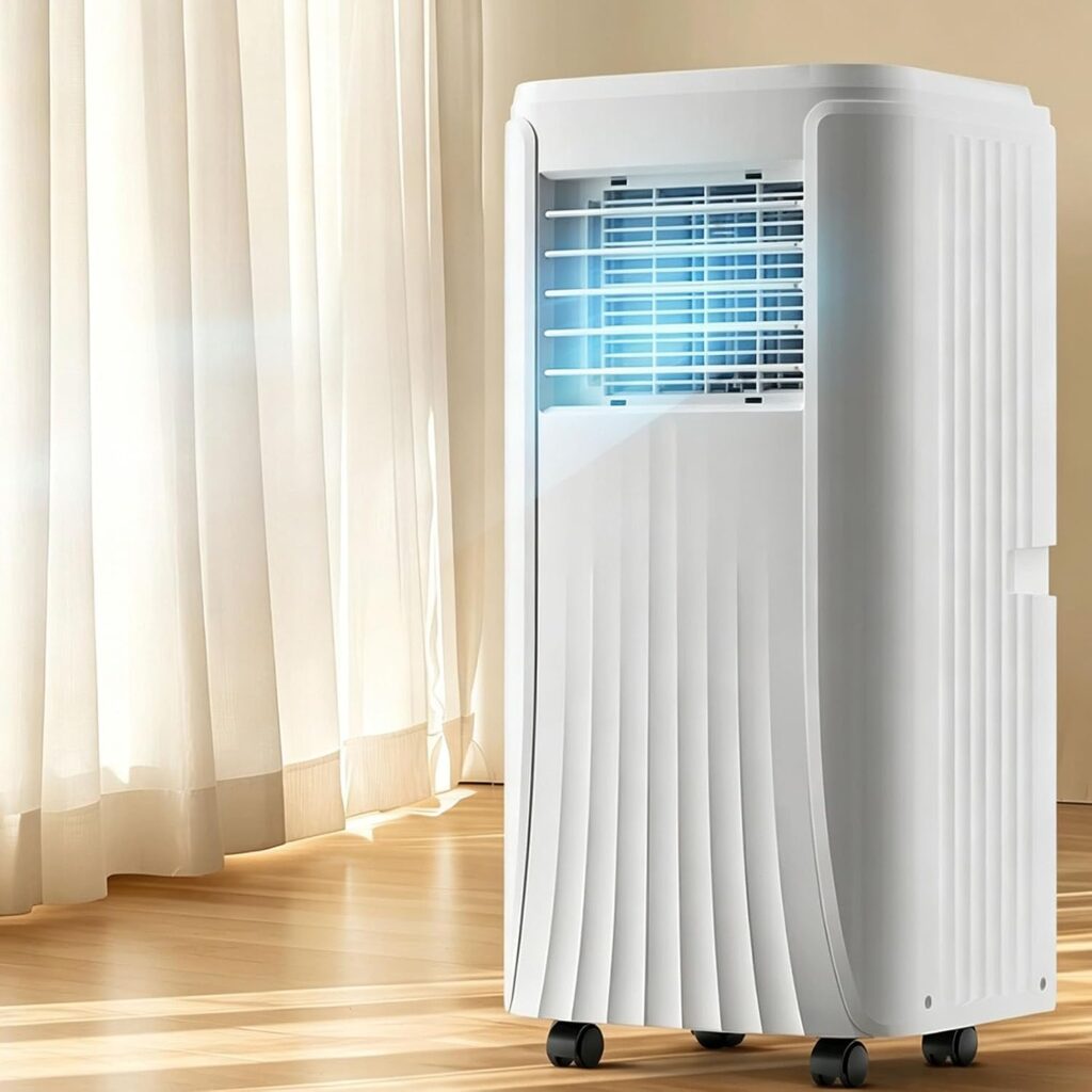 Nouveau climatiseur mobile de 10 000 à 12 000 BTU avec kit d’évacuation pour fenêtre.