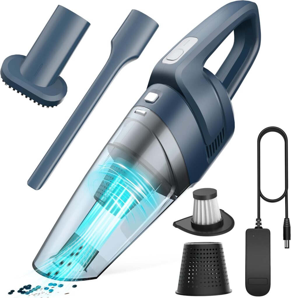 Aspirateur à main sans fil de 2200mAh avec filtre HEPA pour nettoyage de voiture et maison