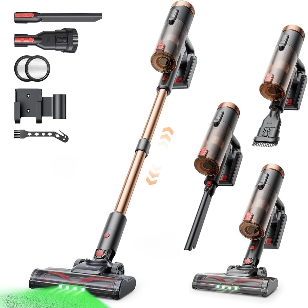 Proscenic P11 Ultra+ : Aspirateur sans fil 50 KPa adapté aux animaux et aux sols durs.