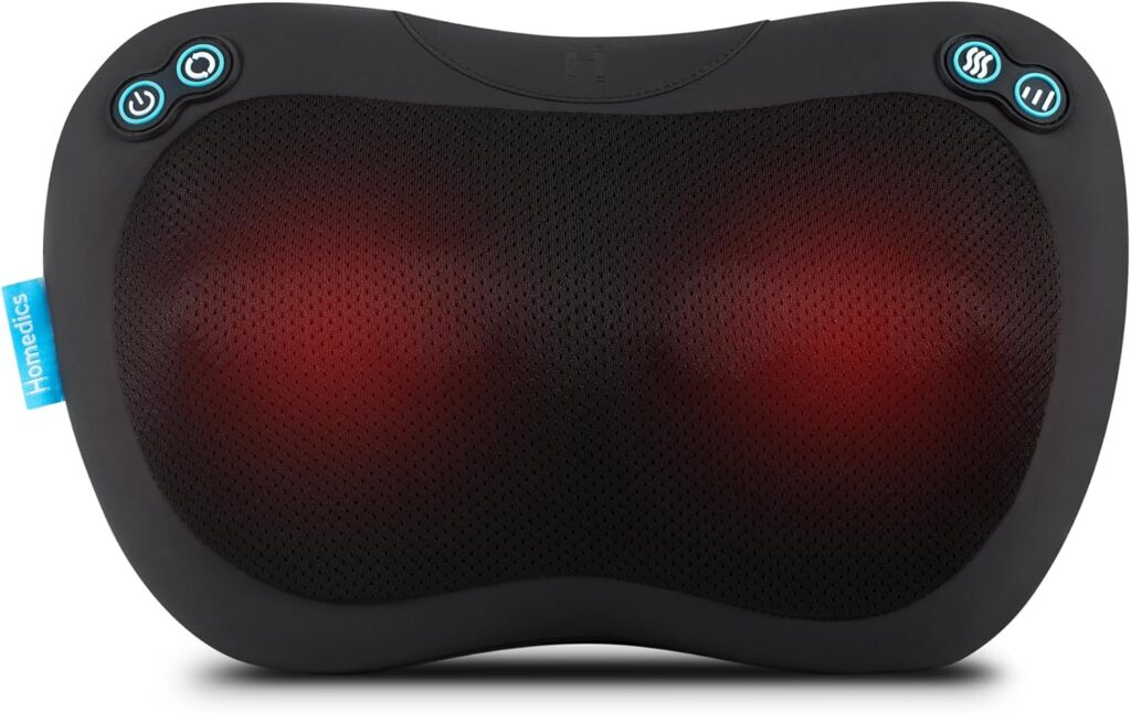 Homedics lance un coussin de massage Shiatsu à 4 nœuds avec fonction chauffante.