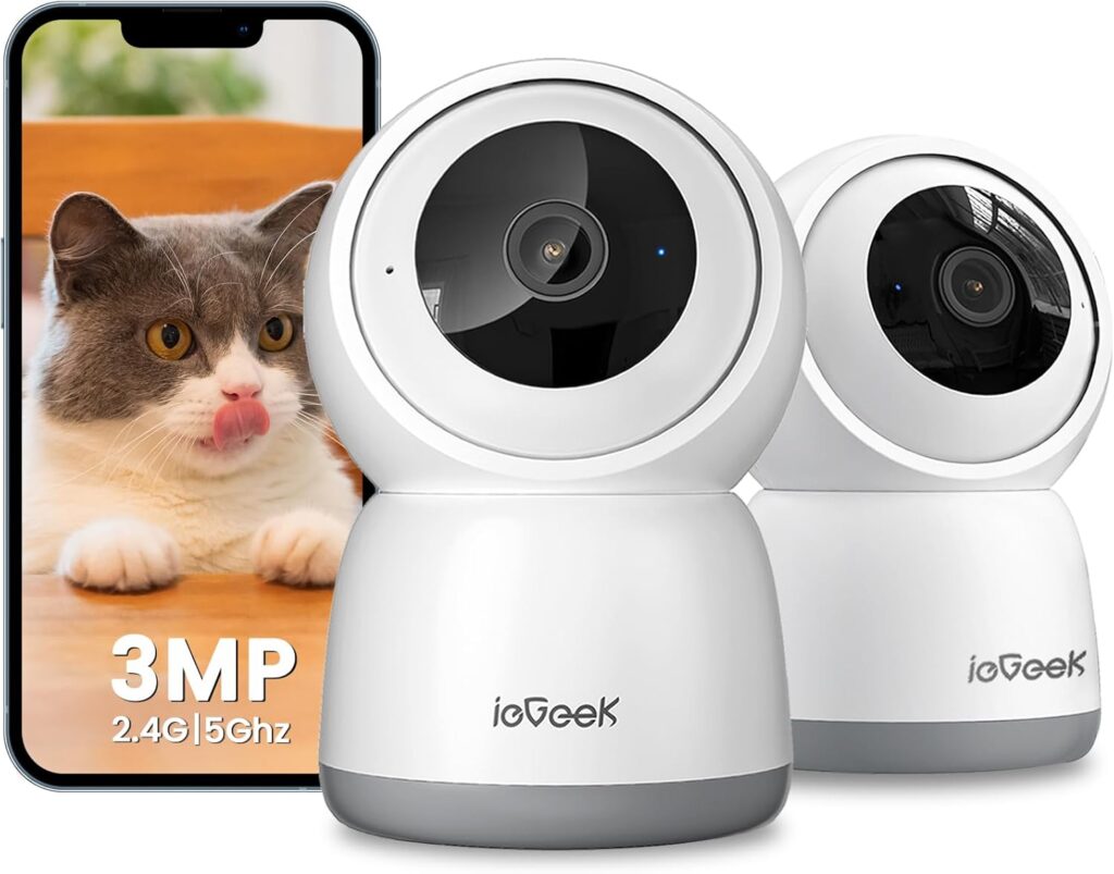 Surveillance intérieure : caméra ieGeek 2K 3MP avec détection AI et compatibilité Alexa