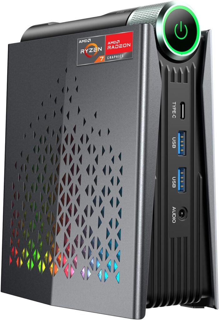 ACEMAGICIAN S3A Mini PC Gaming avec Ryzen 7H et RX 780M pour performances accrues