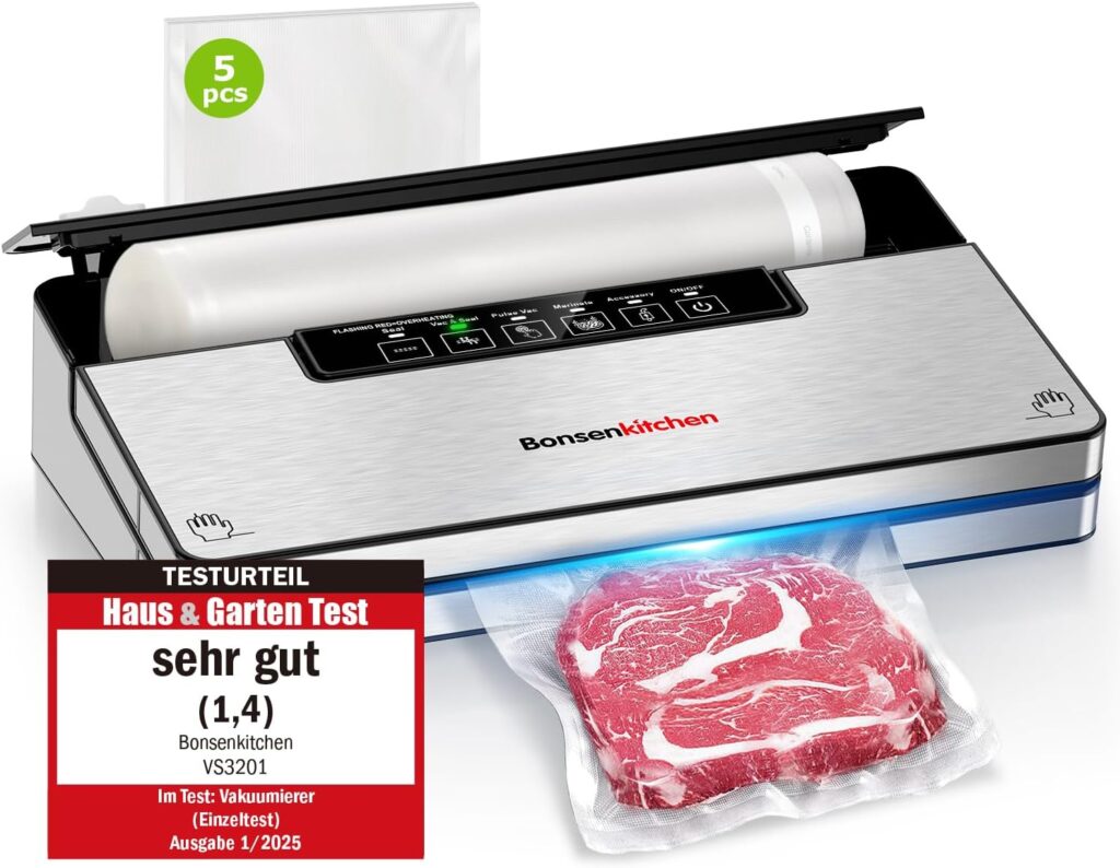 Bonsenkitchen présente une machine à vide de 125 Watts avec 5 modes et technologie Globefish.
