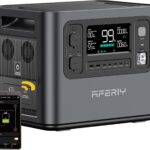 AFERIY Générateur portable électrique 2400W avec batterie LiFePO4 et application, 7 ans de garantie