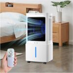Evacuationless Mobile Air Conditioner 12L avec télécommande, 4 en 1, silencieux et puissant