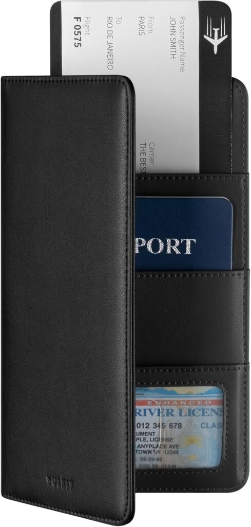 VULKIT Passport Holder : Organisateur de documents de voyage avec protection RFID