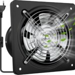 Ventilation efficace : Extracteur d’air 200 mm 980 m³/h pour salles de bain et cuisines.