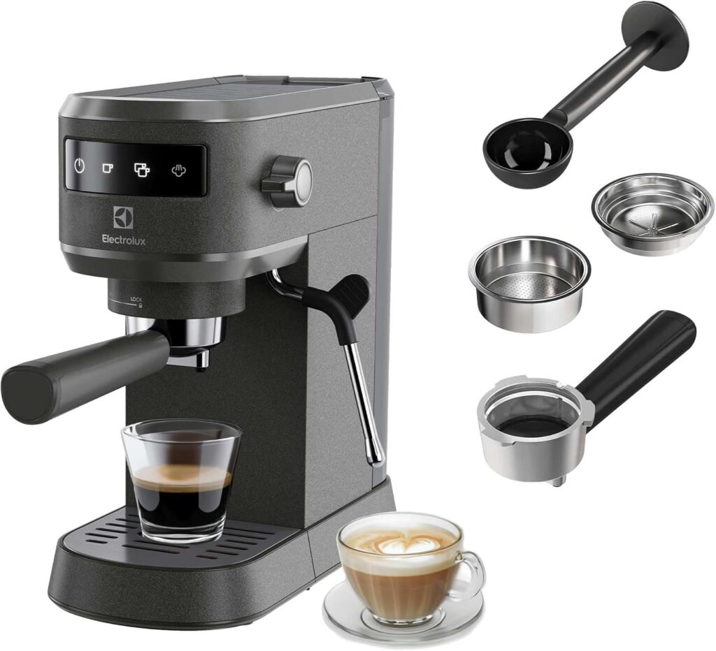 Electrolux Explore 6 : Machine à café avec technologie Thermo Block et options de capsules ESE.