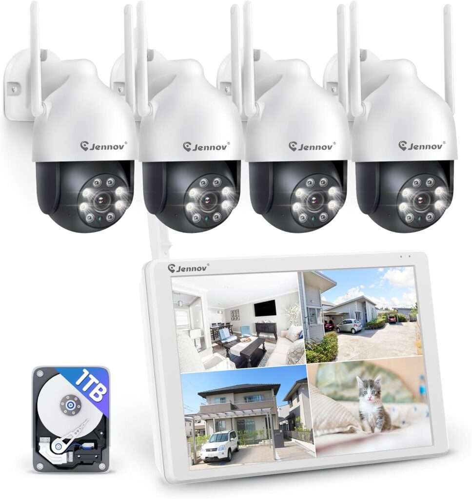 Système de vidéosurveillance Jennov 5MP avec détection humaine et suivi automatique