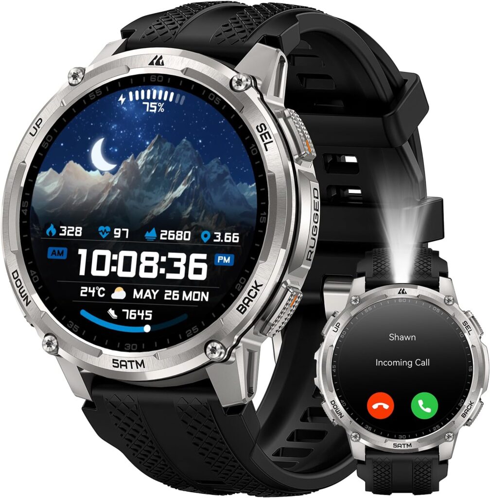 KOSPET Tank T4C : Montre connectée avec GPS, corps métallique et fonctionnalités avancées