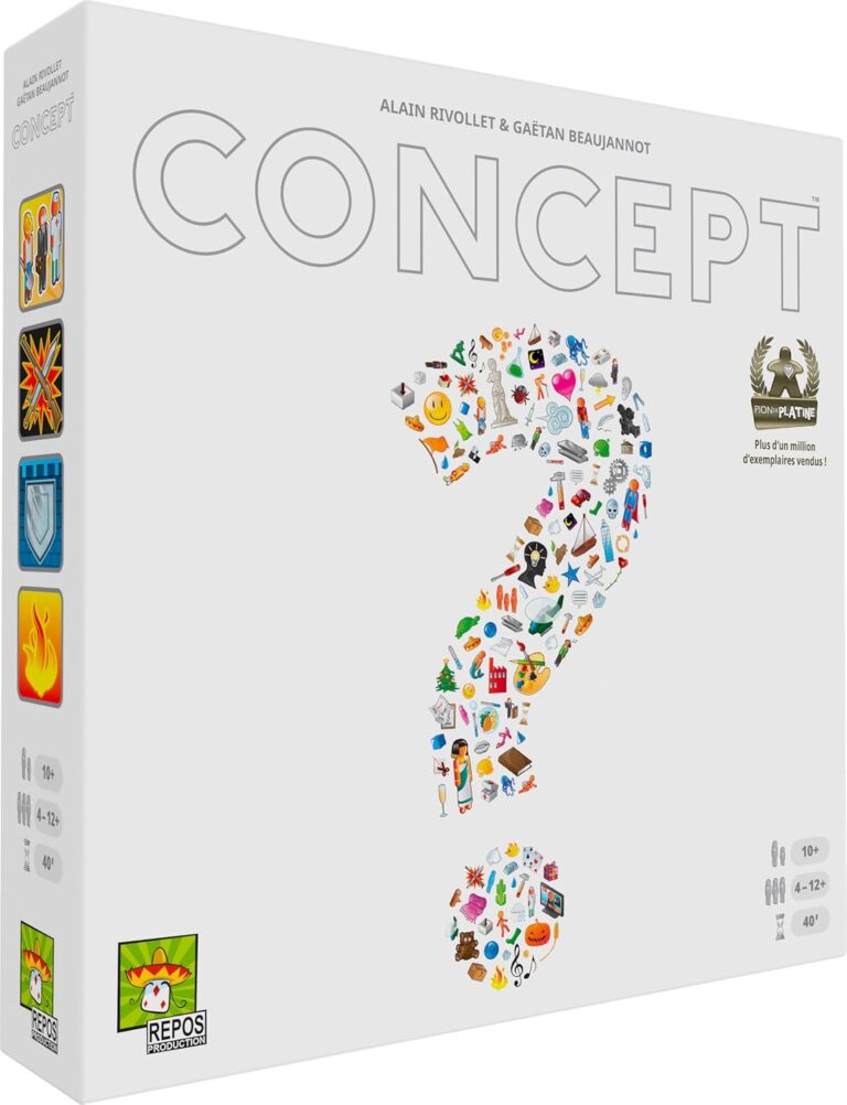 Asmodee lance le jeu de société Concept pour enfants de 10 ans et plus, jusqu’à 4 joueurs.