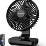 EasyAcc Fan Portable USB : Ventilateur Silencieux de 4000mAh avec 4 Vitesses pour Bureau et Voyage