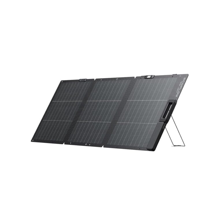 EF EcoFlow présente un panneau solaire portable de 160W avec design bifacial et protection IP68.