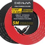 Enernova présente son câble solaire IP67 4mm²/6mm² pour panneaux solaires en extérieur.