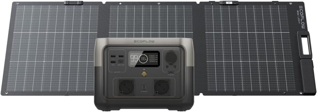 ECOFLOW RIVER 2 MAX : Station d’énergie portable 1000 W, légère défaillance d’emballage, produit reconditionné
