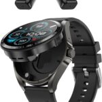 Findtime : montre connectée pour hommes avec écouteurs sans fil intégrés et bracelet en silicone