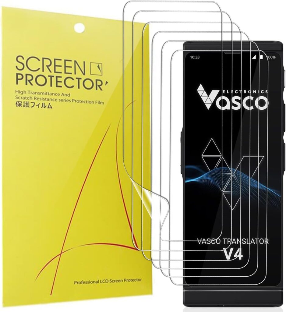 Blueshaweu présente un protecteur d’écran TPU flexible pour le traducteur vocal Vasco V4.