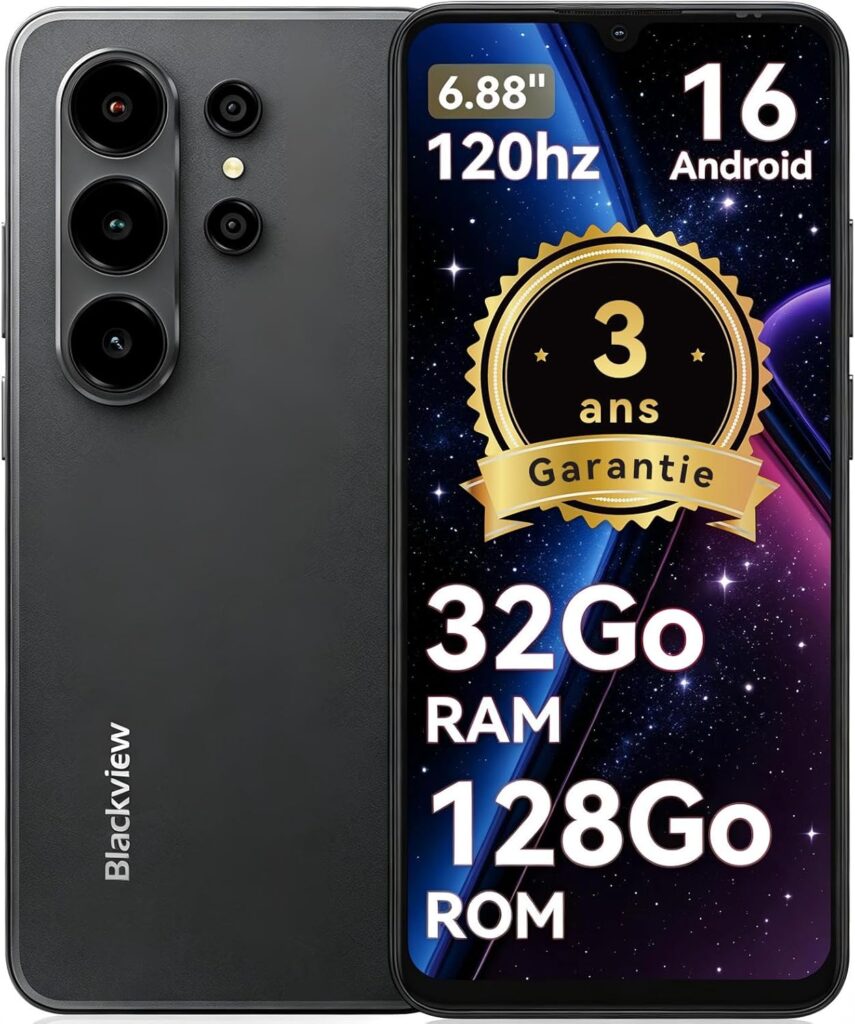 Blackview Wave 10 : Smartphone Android 6,88 pouces, 32MP, 5000mAh, 4G Dual SIM.