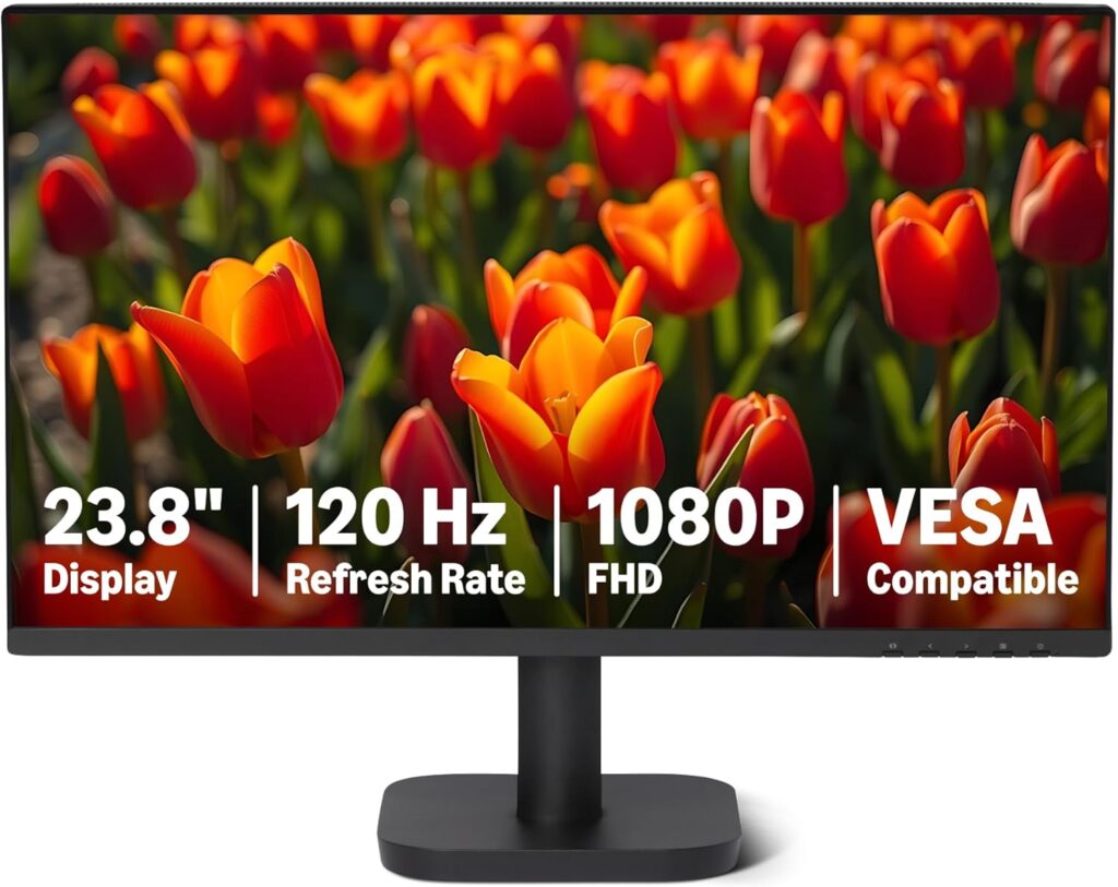 Amazon Basics lance un moniteur 23.8″ 120Hz FHD pour bureaux et maisons, compatible VESA.