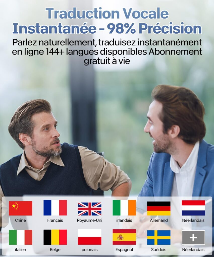 Nouvelle technologie : des écouteurs traducteurs en temps réel supportant 144 langues.