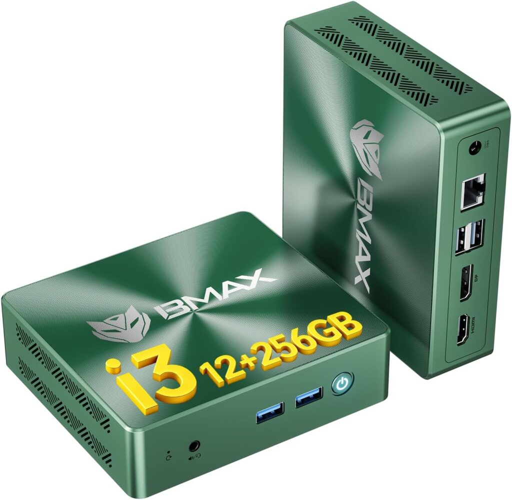 BMAX B6 Mini PC W-11 Pro avec Core i3-8109U et 12GB RAM pour usage scolaire et professionnel