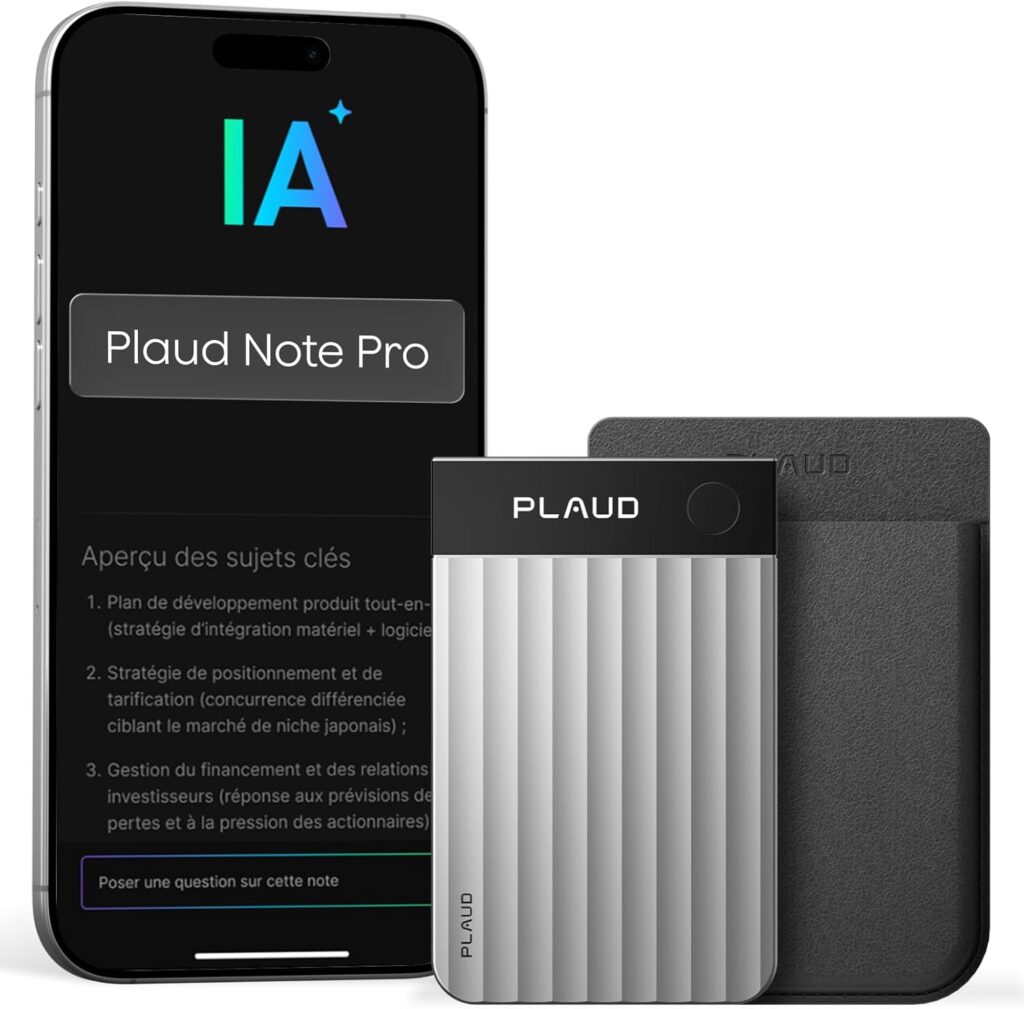 Plaud Note Pro : un enregistreur vocal IA avec transcription disponible en argent