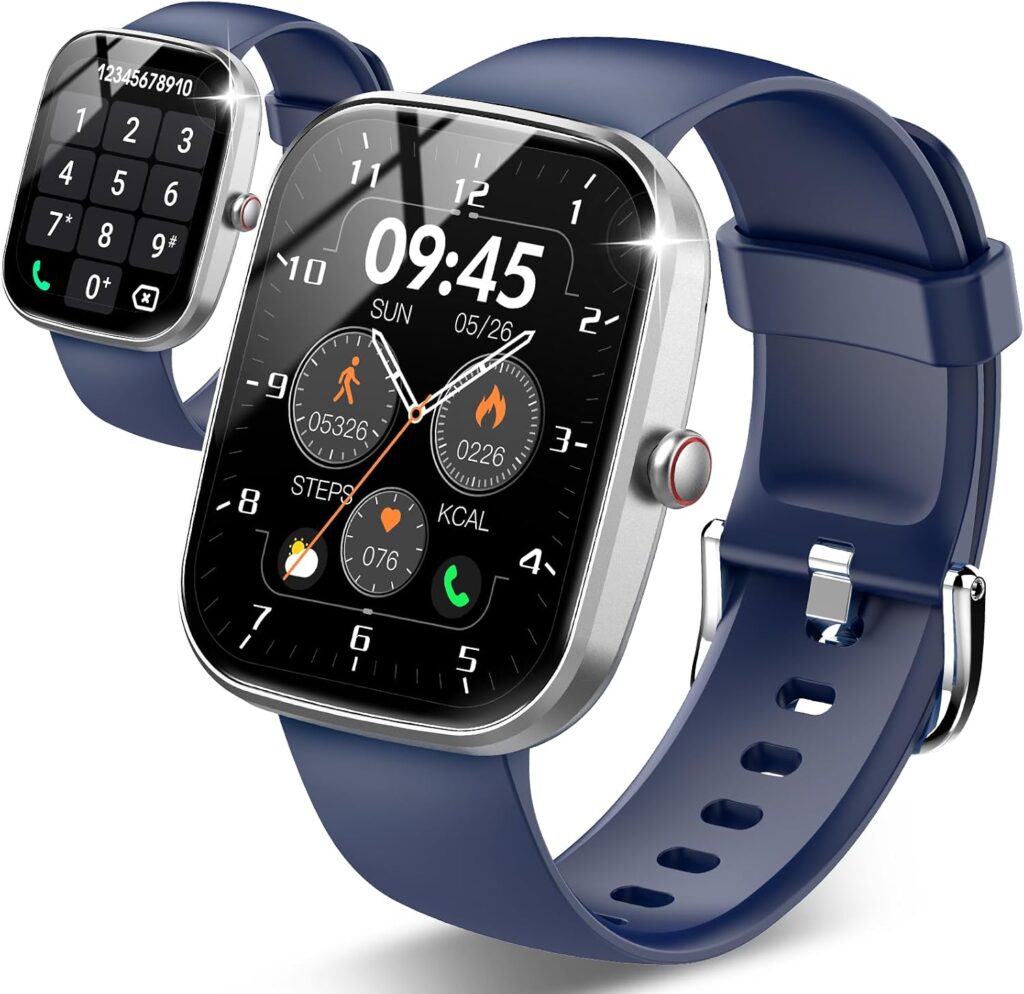 Csasan Montre Connectée IP68 avec Appel Bluetooth et Suivi Santé pour Android et iOS