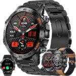 Montre connectée AMOLED 1,39 pouce avec Bluetooth 5.2 et compatible Android/iOS, GPS intégré