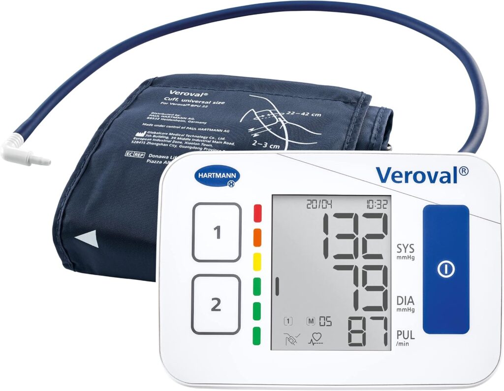 VEROVAL Compact Digital Arm Blood Pressure Monitor Offre Mesures Rapides et Précises avec 200 Résultats